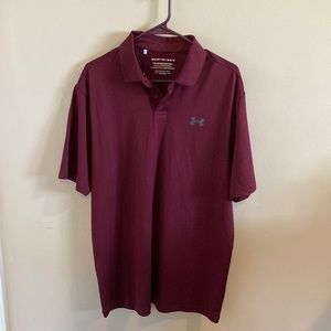 Maroon Under Armour Polo